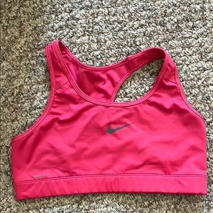 Nike Women's Barbie Neon Pink Dri-Fit Sports Bra, Women’s Sz M